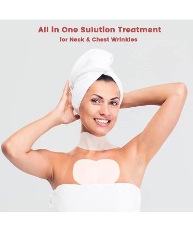 Chest Wrinkle Pads Set - Silicone Decollete & Neck Pads for Anti-Aging Treatment - Reusable Wrinkle Patches - Transparent - 3 Pack - Buy Online on GoSupps.com