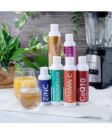  Set of 3 Liposomal Zinc Liquid 15 mg 4 fl Oz High Absorption Support Healthy Immune Function for Men Women & Kids Skin Care Supplement Fruity Flavor Non-GMO Sugar-Free 180 Servings - Buy Online on GoSupps.com