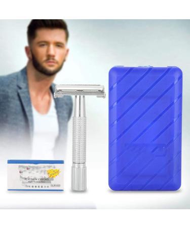 Manual Double Edge Safety Razor for Men - Classic Straight Shaver Perfect Beard Trimmer Gift for Dad Boyfriend & Workmates - International Shipping - Buy Online on GoSupps.com