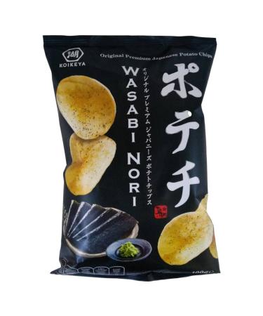 Potato Chips with Wasabi-Nori Seasoning 100g KOIKEYA Japan - Pack of 3