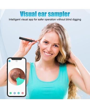 Fouvin WiFi 1080p HD Ear Cleaner - Ear Wax Removal Otoscope with 6 Earlocks IP67 Waterproof for iPhone iPad & Android - Black - Buy Online on GoSupps.com