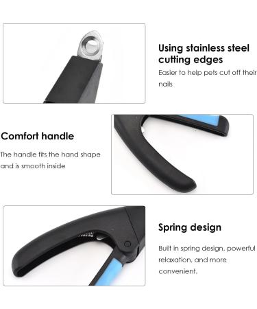 Mimoqk Pet Nail Clippers Pet Nail Clippers and Nail Clippers Stainless Steel | Pet Grooming Tool Dog Nail Clippers Black - Buy Online on GoSupps.com
