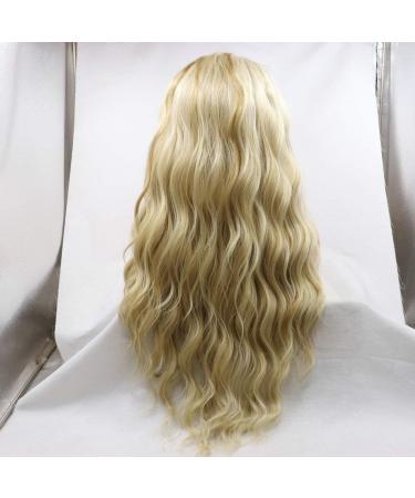 Serenewig Pastel Blonde Lace Front Wig for Women - Long Water Waves Perfect for Cosplay & Festivals - Buy Online on GoSupps.com
