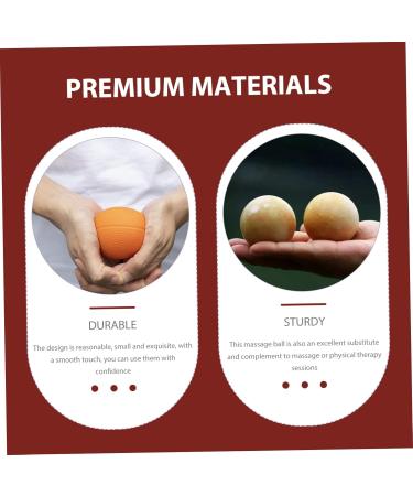 Clispeed Handball Massage Ball | Wooden Hand Rolling & Massage Roller Balls | Sports & Gymnasium Accessory | Mahogany Craftsmanship for Ultimate Relaxation - Buy Online on GoSupps.com