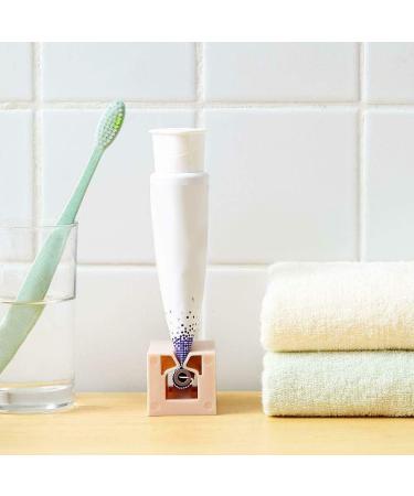 Crcyphne 4Pcs Multifunctional Toothpaste Tube Squeezer Plastic Tooth Paste Holder Dispenser - Buy Online on GoSupps.com