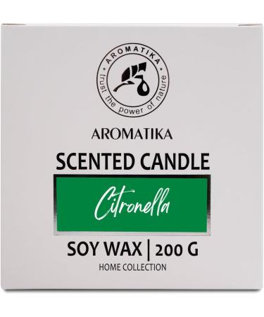 Scented Citronella Candle 200g - Aromatherapy Soy Wax Candle for Home - Perfect Gift & Fresh Aroma Freshener - Buy Online on GoSupps.com