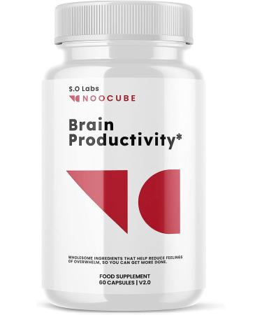 Noocube Brain Productivity Supplement Pills (60 Capsules)