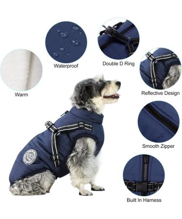 Savlot Dog Jacket Winter Vest - Padded Sleeveless Pet Skiing Costume with Chest Strap | Red 4XL - Buy Online on GoSupps.com