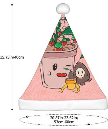 YYHHAOFA Sunflower seeds and strawberries Christmas Hat - Festive Ornamental Christmas Halloween Accessory for Holiday Parties - Buy Online on GoSupps.com