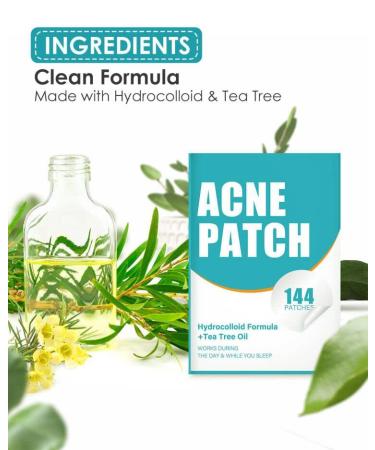HeroLabs Acne Pimple Patch with Tea Tree Oil - 144 Count - Vegan & Cruelty Free - Buy Online on GoSupps.com