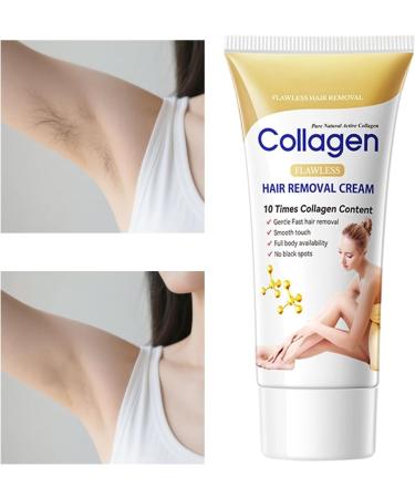 Hair Removal Cream | Fast-Acting Long-Lasting Soothing Gel 60g | Facial Hair Removal - For Private Body Legs Back Chest Underarms Shower Skin Care Beauty - Buy Online on GoSupps.com