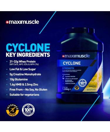 Maximuscle Cycloon 126kg Banoffe Twin Pack - Buy Online on GoSupps.com