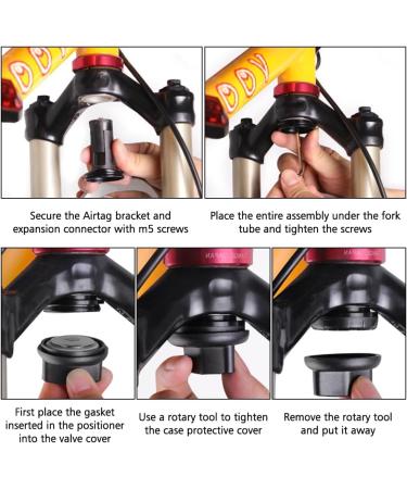 Buy Tulov Airtag Bicycle Bracket - Universal Waterproof Hidden Mount for Airtag in Fork | Secure Your Bike! - Buy Online on GoSupps.com