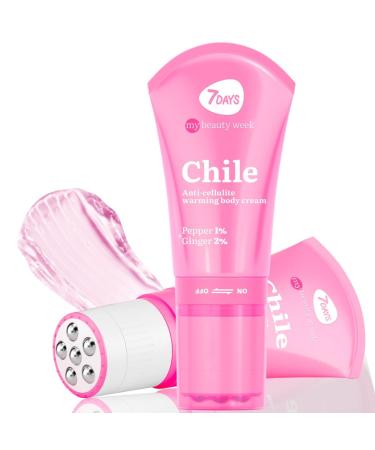 7Days 7Days Strong Anti-Cellulite Cream Warming Body Cream Strong Action for Glutes and Thighs Cellulite Cream for Hips and Stomach with Natural Extracts from Chile 130ml