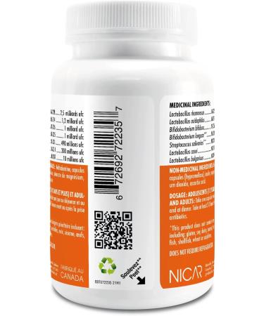 Probaclac Probiotics for Adults 120 and 60 and 30 caps. Probiotics help support gastrointestinal health and Bloating Relief and Contribute to a Natural Healthy Intestinal Flora. Seven strains of probiotic and lactic ferment complex (60 Unflavored) - Buy Online on GoSupps.com
