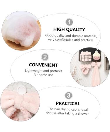 Baluue 3 Sets Dry Hair Towel Set Home Shower Ball Esponjas Para El Cuerpo Bath Ball Pink Twisted Yarn - Buy Online on GoSupps.com