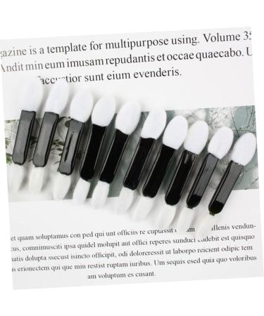 Healeved 50pcs Women Eyeshadow Brush Double Ended Sponge Cosmetology Foam White Disposable Smudge Stick Miss - Buy Online on GoSupps.com