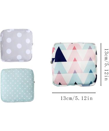 Hoshisea 3-Piece Small Bags Set for Girls | First Period Kit | Tampon & Sanitary Napkin Storage | Travel Cosmetic Pouches - Buy Online on GoSupps.com