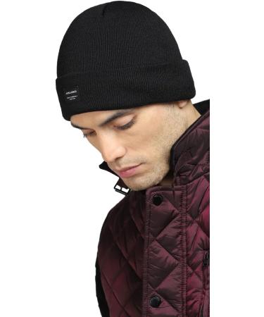 JACK & JONES Mens JACDNA Beanie NOOS 12092815 - One Size Black | Trendy & Stylish Winter Accessory - Shop Internationally! - Buy Online on GoSupps.com
