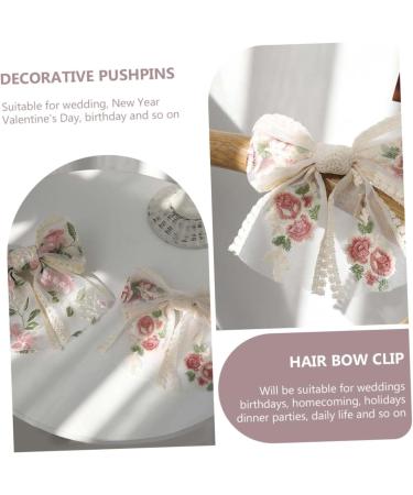 FRCOLOR Embroidered Butterfly Hair Clip Decorative Hair Clips Women's Hair Clips French Hair Clip Hair Clips for Bows Big Hair Bow Women Hair Clips Bride Bow Barrette Back Hair Bow Big Bow - Buy Online on GoSupps.com