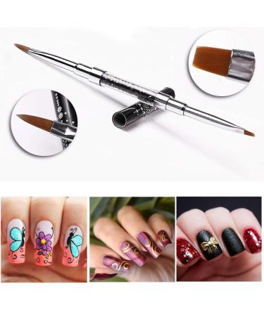Kalolary 3PCs Acrylic Nail Brushes - Perfect Gel Nail Art & Design Accessories for Professional Nail Care - Buy Online on GoSupps.com