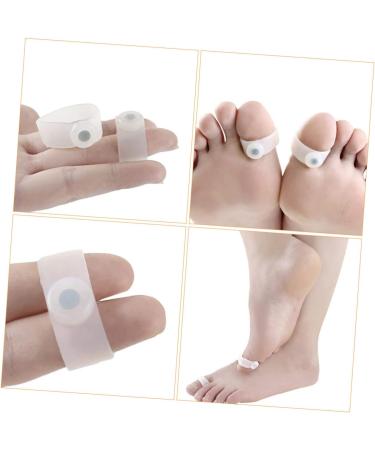 Body Slimming Toe Rings Home Acupoint Covers - Set of 10 Pairs - Elastic Band, Bulk Silica Gel - Stimulating Acupressure Points - Transparent Travel Appliance - 3.1X3.1X1.2CMx2 - Buy Online on GoSupps.com