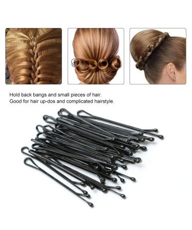 200 Metal Wave Hair Clips & Bobby Pins for Girls & Women - 2.17 Inch Black Hairpins - International Shipping Available - Buy Online on GoSupps.com