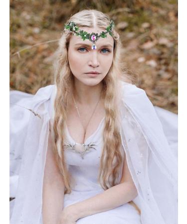 CAKURE Fairy Crown Elf Headpiece - Woodland Tiara for Wedding & Cosplay - Buy Online on GoSupps.com