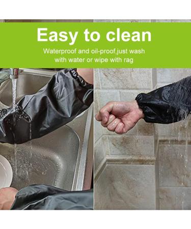 Waterproof Arm Sleeves Covers - PVC Oil-Tight Forearm Protectors for Kitchen Cleaning Painting & Dog Care - 1 Pair - Buy Online on GoSupps.com
