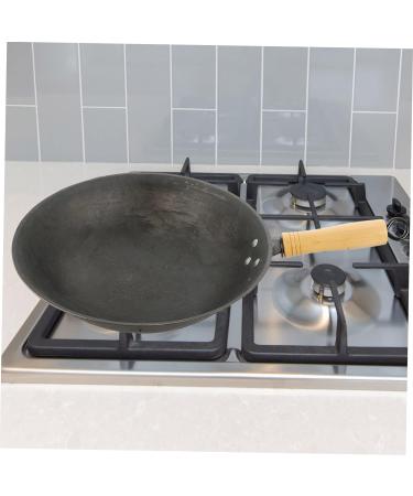 Zerodeko Wok Nonstick Frying Pan Nonstick Cookware Nonstick Skillet Pan Mini Food Metal Grilling Stir Fry Skillet Mini Accessories Seafood Pan Uncoated Work Iron Noodle Cooker - Buy Online on GoSupps.com
