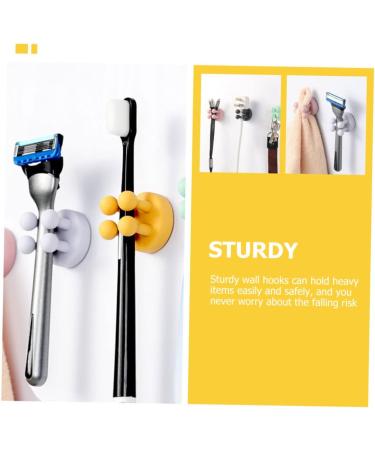 Alipis 30 STK Self-Adhesive Hooks - Versatile Shower Utensils Toothbrush & Towel Holders for Bathroom & Office - Buy Online on GoSupps.com