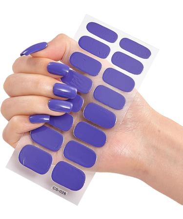 Art Nail Gel Stickers 16 Strips Full Cover Nail Stickers Nail Polish Wraps Adhesive Nail Art Decorations Manicure Nail Stickers for Woman Cs016 - Buy Online on GoSupps.com