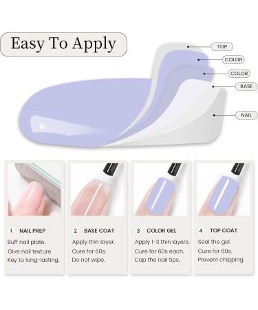 MAYCHAO 15ML Gel Nail Polish 1Pc Purple Gel Polish Soak Off UV LED Nail Polish Pansy Spring Gel Nail Polish Nail Art Starter Manicure Salon DIY at Home 0.5 OZ - Buy Online on GoSupps.com