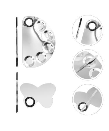 Buy Ipetboom Nail Color Mixing Palette Set - 2 Sets Stainless Steel Makeup Tool Kit for Artists - Perfect for Nail Polish & Oil Paint - Buy Online on GoSupps.com