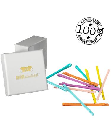 HAARallerliebst 12 Colorful Hair Clips (5.5 cm) - Stylish Hair Accessories with White Storage Box | International Shipping Available - Buy Online on GoSupps.com