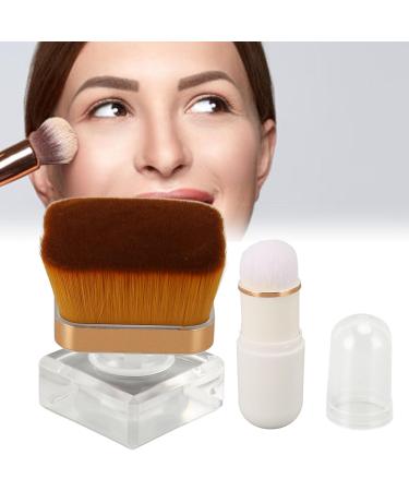 Foundation Brush for Liquid Makeup Liquid Foundation Brush Soft Fluffy Hair Easy Stick Loose Powder Brush for Blush Artificial Fibre Nail Dust Brush - Buy Online on GoSupps.com