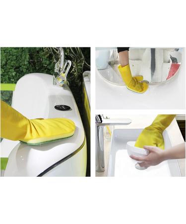 Kitchen Gloves Cleaning Sponge Gloves Dish Wash Gloves High Friction Dish Gloves Sponge Palm Pads Black - Buy Online on GoSupps.com