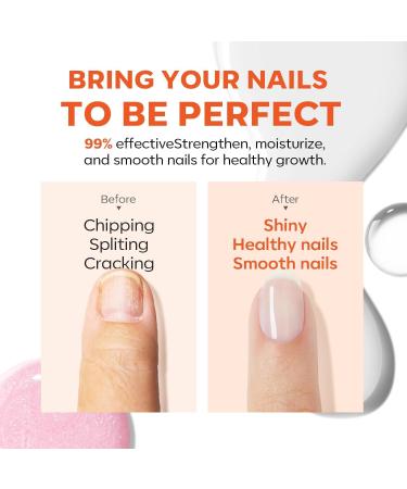 Modelones 15ml 8-in-1 Nail Strengthener & Ridge Filling Base Coat Nail Polish Repair and Growth Kit Treatment for Thin and Damaged Nails Milky White - Buy Online on GoSupps.com