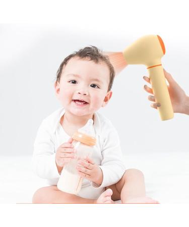 Portable Baby Hair Dryer - Cordless USB Rechargeable Adjustable Speed & Smart Control for Infants & Toddlers - Safe & Convenient (Yellow - Buy Online on GoSupps.com