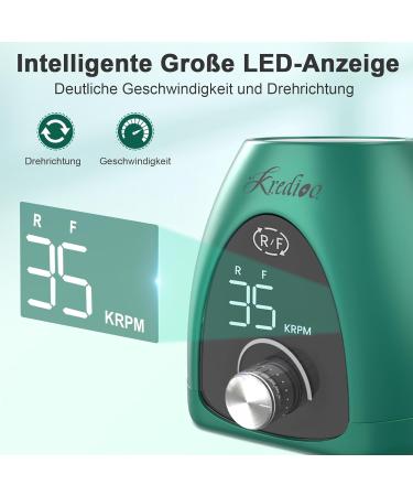 Electric Nail File - 35000 RPM Nail Miller 6-in-1 Manicure Set with LED Display for Gel & Acrylic Nails | Safe for Beginners & Professionals - Buy Online on GoSupps.com
