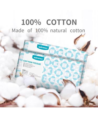 Winner 600-Piece Dry Cotton Towels for Sensitive Skin | Ideal for Babies Makeup and Outdoor Care - Buy Online on GoSupps.com