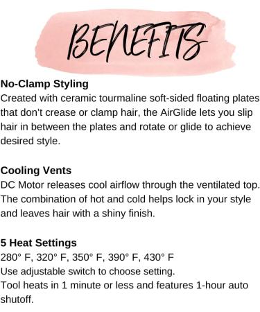 Calista AirGlide Cool Breeze Styler - Professional Heat Tool with Cool Air Technology for All Hair Types - 11 inches Brilliant Blue - Buy Online on GoSupps.com