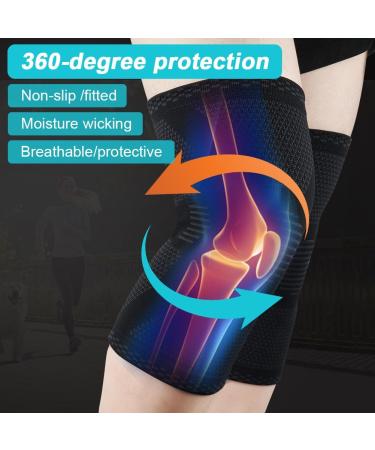 Acwoo Kniebandage - Adjustable Knee Support for Men & Women | Orthopedic Patella Brace for Knee Pain Relief & Meniscus Tears | 2-Pack Sports Bandage - Buy Online on GoSupps.com