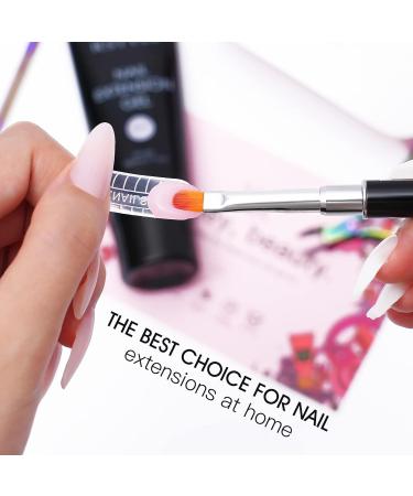 Rstyle Poly Nail Gel 80ml - Pink Art Acrylic Gel for Professional Manicure Nail Extensions & Strengthening - UV/LED Nail Polish for Natural Look & Nail Art Decoration - Buy Online on GoSupps.com