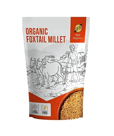 B&B Organics Foxtail Millet (1 kg / 2.2 pound) (Indian Millet | Gluten free | Whole grain | USDA Certified)