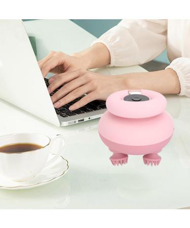Portable Electric Scalp Massager - Waterproof Magnetic Charging 4 Claws 2 Steps - Relaxation for Head Neck Body (Pink) - Buy Online on GoSupps.com