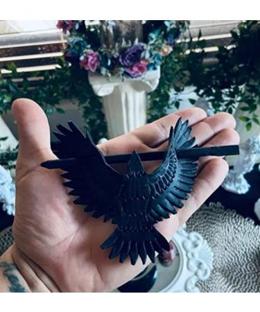Shop Gothic Hair Pins: Black Raven & Bat Hair Clips - Retro Hair Jewelry for Halloween - Buy Online on GoSupps.com