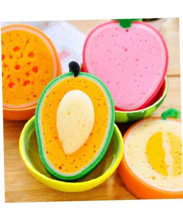 3-Piece Fruit Shaped Cartoon Bath Sponge Set | Bathroom Cleaning Supplies - Buy Online on GoSupps.com
