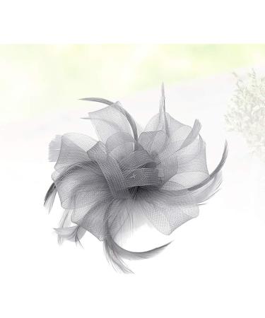Lurrose Mini Fascinator Hair Clips with Feather Flower Feather Barrettes Hair Snap Hair Pins for Women - Buy Online on GoSupps.com