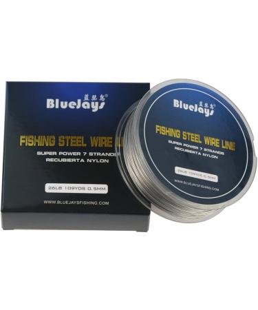 0.5mm 100m 26lb Nylon-Coated Stainless Steel Fishing Leader Wire - Buy Online on GoSupps.com
